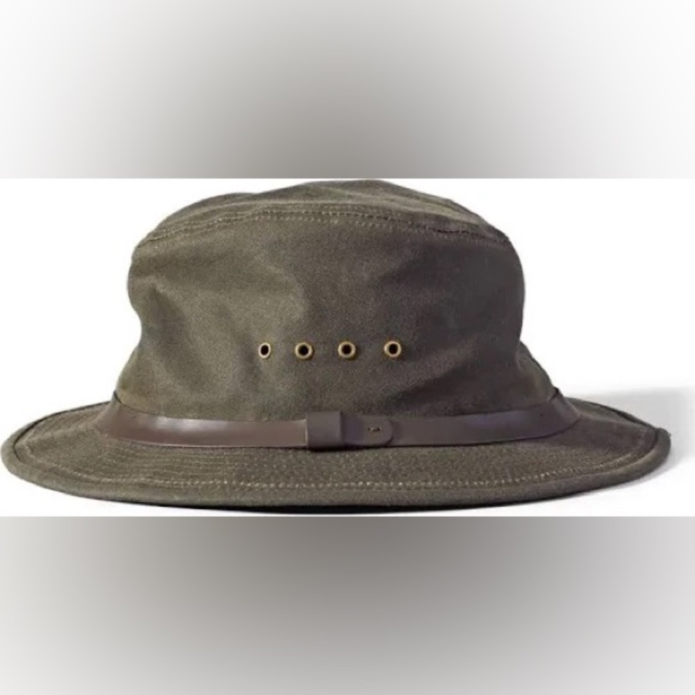 Filson tin packer hat otter green unisex hat Small NWT
